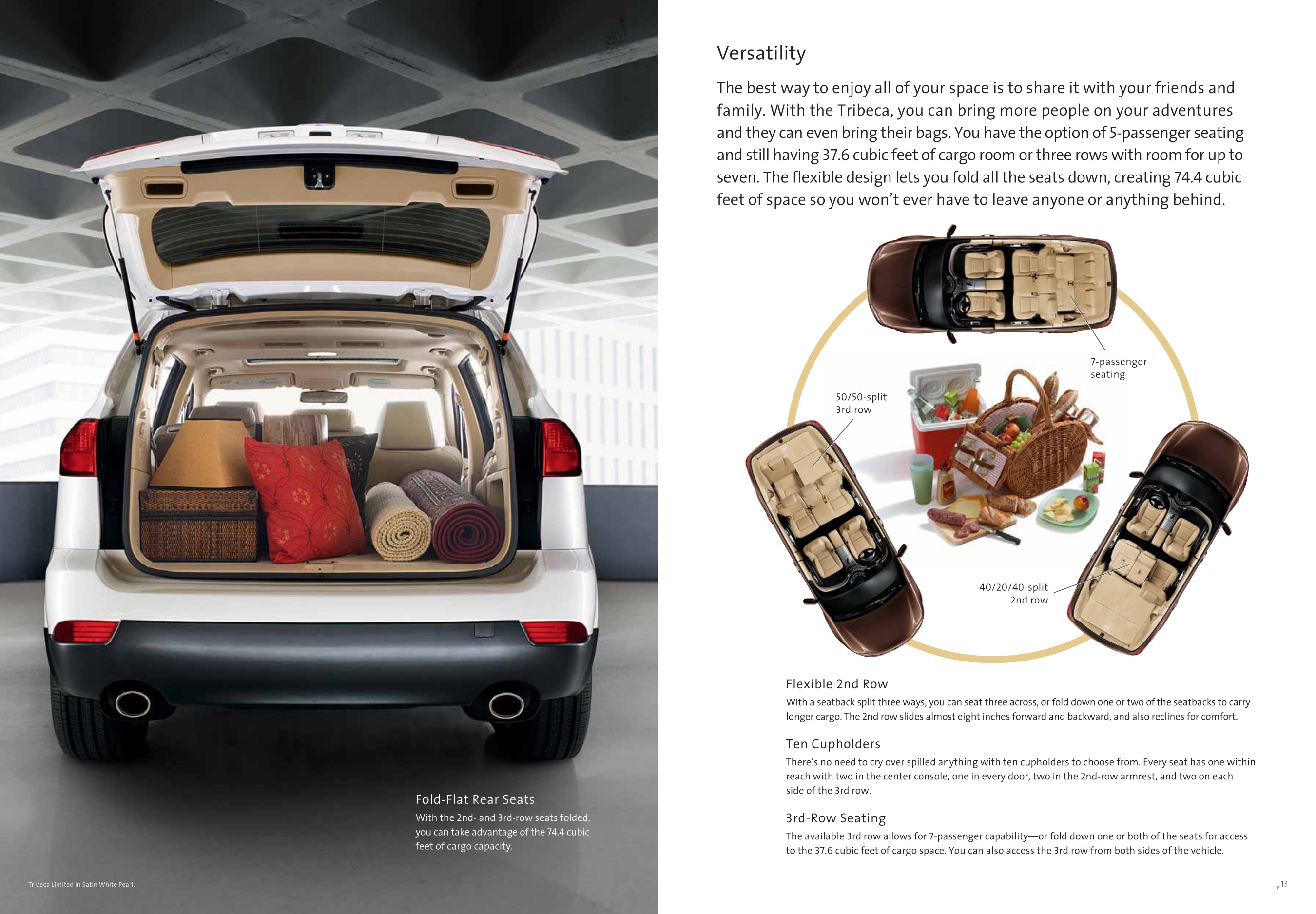 2009 Subaru Tribeca Brochure Page 18